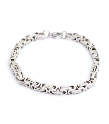 MJ038 - Titanium steel silver Bracelet